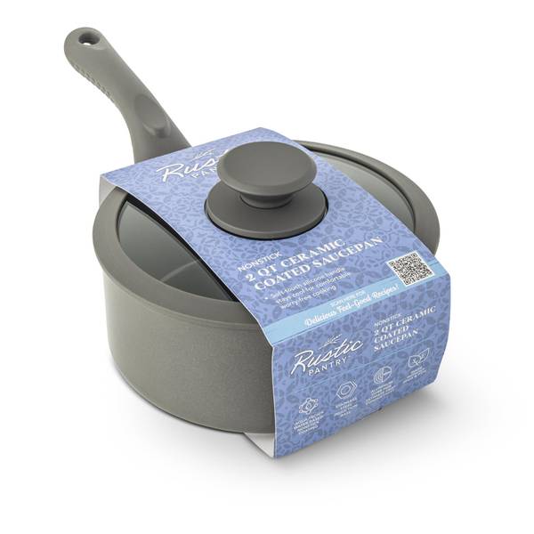 Photo of Nonstick 2 QT Ceramic Coated Saucepan