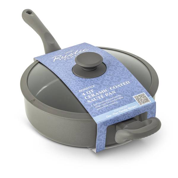 Photo of Nonstick 4 QT Ceramic Coated Saute Pan