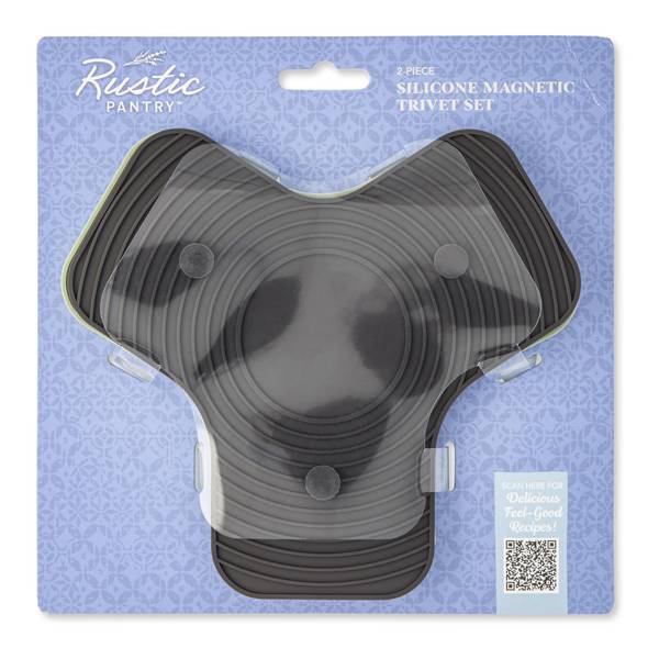 Photo of 2-piece Silicone Magnetic Trivet Set