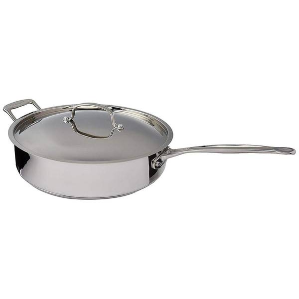 Photo of Chef's Classic Stainless 5.5 Quart Saute Pan with Helper Handle & Cover