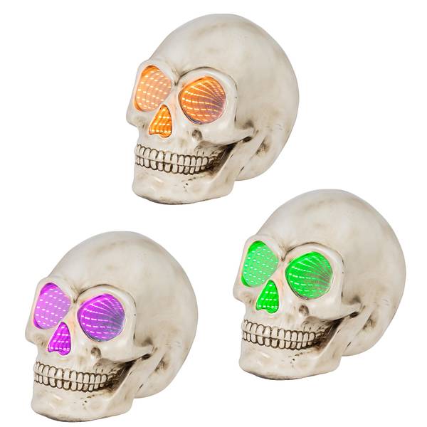 Gerson Battery Operated Skull Infinity Mirror - 2864550 | Blain's