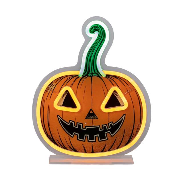 Photo of Neon Acrylic Jack O Lantern Light