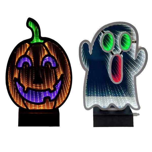 Photo of 11" Halloween Character Infinity Mirror Lights, Assorted
