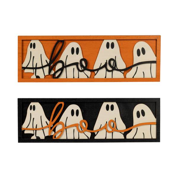Photo of Wood Halloween Ghost Design Wall Decor
