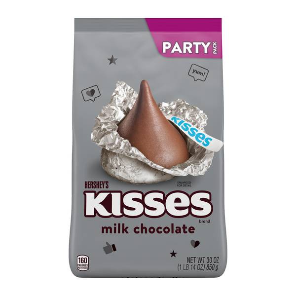 Photo of Hershey's Milk Chocolate Kisses 30 oz Party Pack