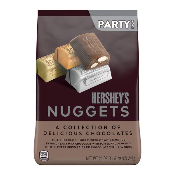 Photo of 26oz Hershey's Assorted Chocolate Nuggets Party Pack