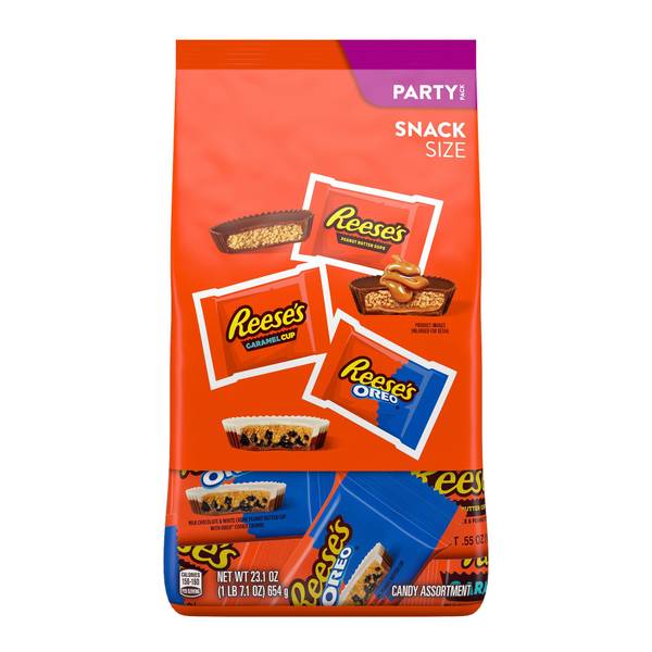 Photo of Reese's Assorted Snack Size Peanut Butter Cups 23.1oz Party Pack