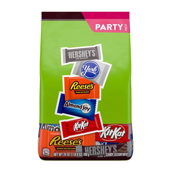 Photo of Hershey's Assorted Snack Size Chocolate 25oz Party Pack
