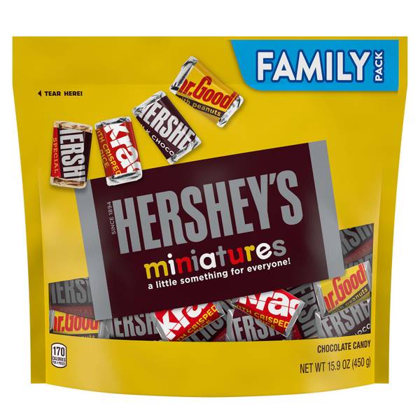 Photo of 15.9oz Hershey Miniatures Assorted Chocolate Family Pack
