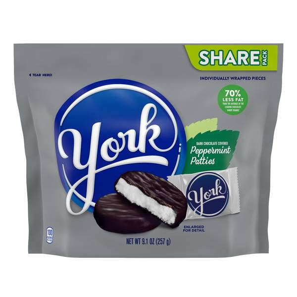 Photo of Dark Chocolate Peppermint Patties Candy Share Pack, 9.1 oz