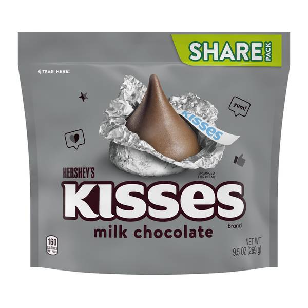 Photo of 9.5oz Hershey Milk Chocolate Kisses Share Pack