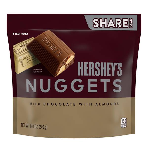 Photo of NUGGETS Milk Chocolate with Almonds Candy Share Pack, 8.8 oz