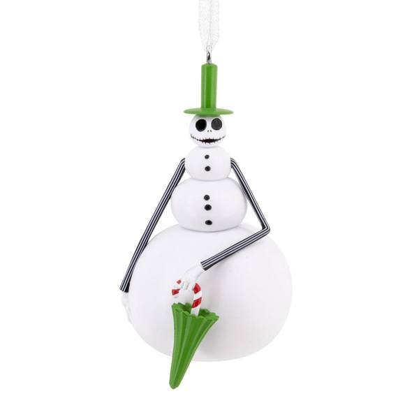 Hallmark Disney Tim Burton's The Nightmare Before Christmas Snowman Jack Skellington Ornament