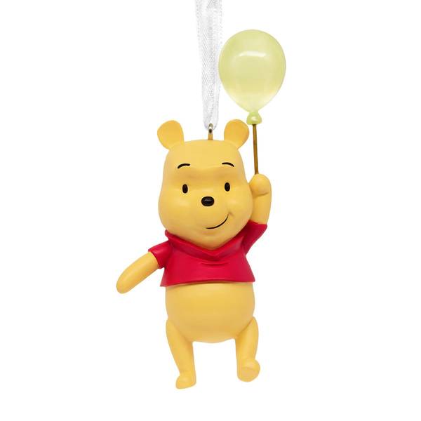 Hallmark Christmas Ornament Disney Winnie the Pooh With Balloon - Black