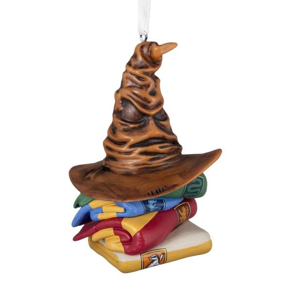 Hallmark Christmas Ornament Harry Potter Sorting Hat and House Scarves - Multi