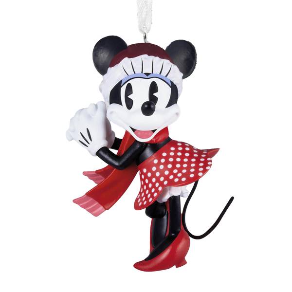 Hallmark Christmas Ornament Disney Minnie Mouse Festive - Black