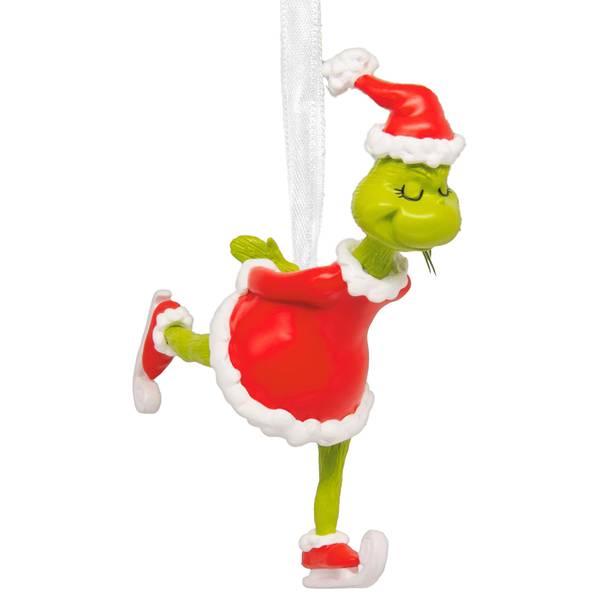 Hallmark Dr. Seuss's How the Grinch Stole Christmas! Grinch Ice Skating Christmas Ornament
