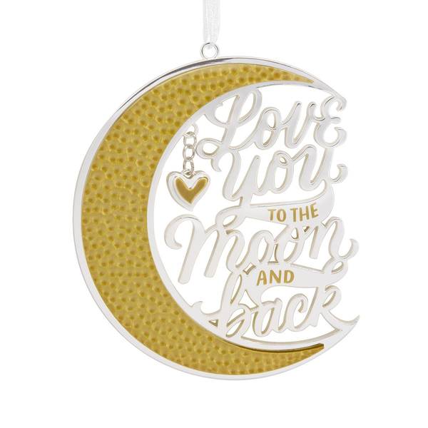 Hallmark Metal Love You to the Moon and Back Christmas Ornament