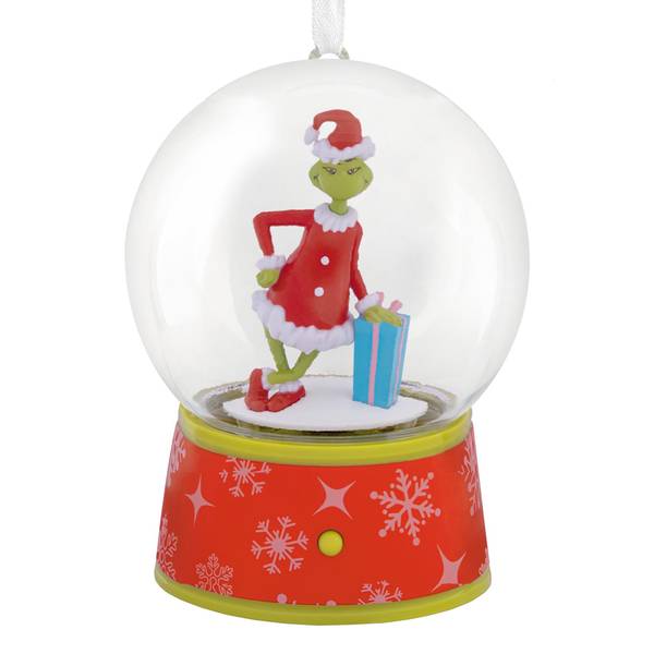 Hallmark Dr. Seuss's How the Grinch Stole Christmas! Musical Snow Globe Christmas Ornament With Motion