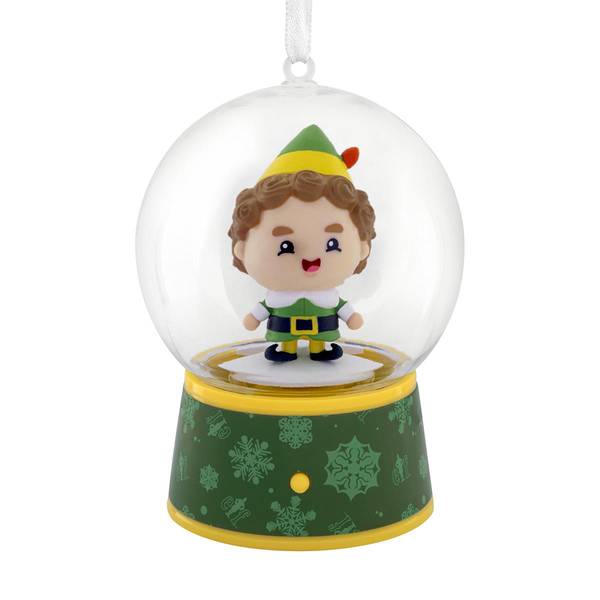 Hallmark Elf Buddy the Elf Musical Snow Globe Christmas Ornament With Motion