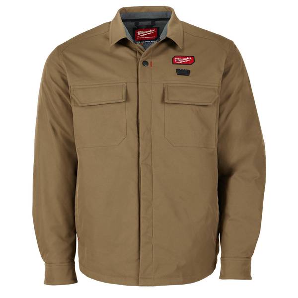 Milwaukee M12 Heated Shirt Jacket Khaki Size 3XL - M103K-213X