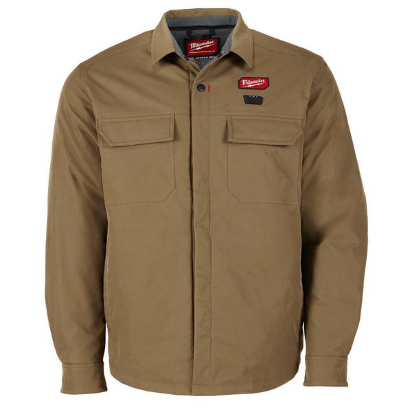 Milwaukee M12 Heated Shirt Jacket Khaki Size Small - M103K-21S