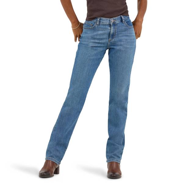 Photo of Women's Stretch Relaxed Fit Straight Leg Jeans