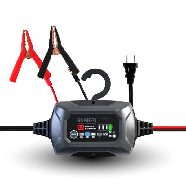 Photo of Electric RUGGED SC1681 3Amp Car Battery Charger and Maintainer