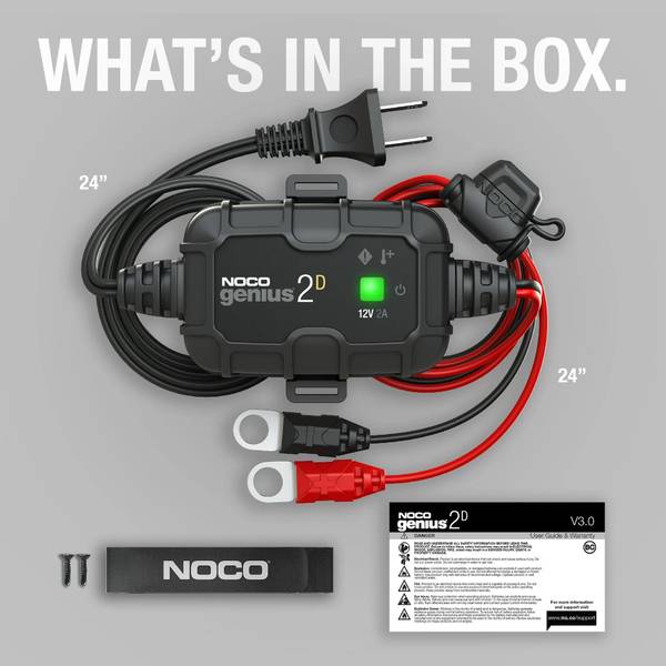 NOCO Genius 12V 2A Onboard Battery Charger - GENIUS2D | Blain's