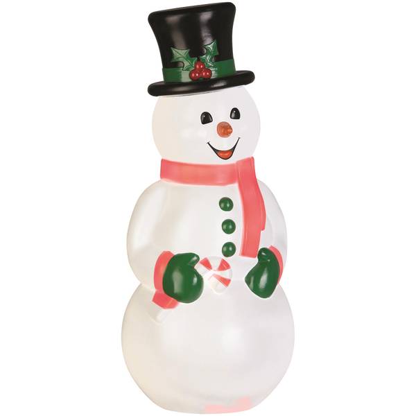 Led Snowman Blow Mold, 2', White, Plastic, sold by At Home