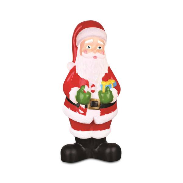 Gemmy G08 12864X Lighted Vintage Santa Blow Mold, Multi Color