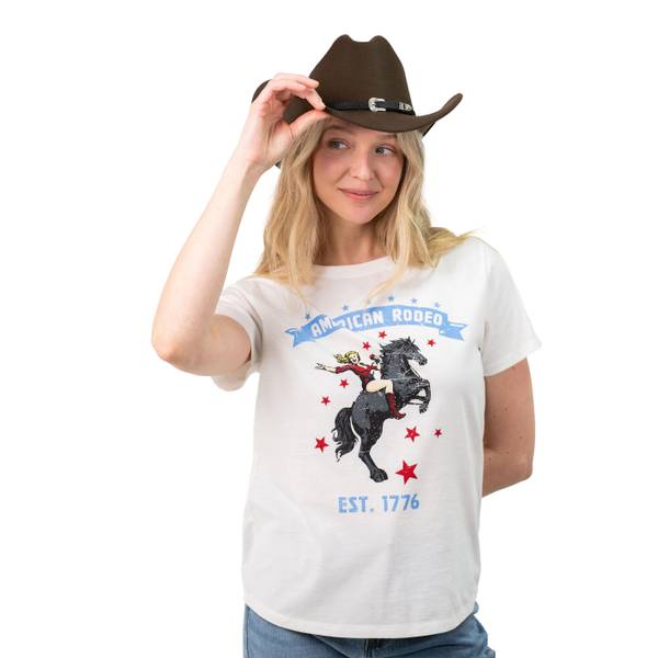 Photo of Women's Short Sleeve "American Rodeo" Tee
