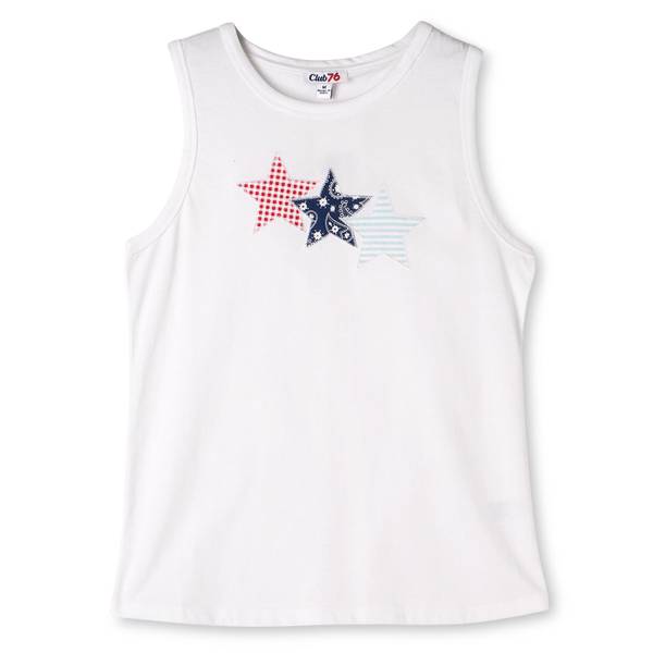 Photo of Women's Sleeveless 3 Star Applique Tank