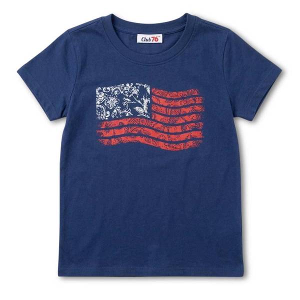 Photo of Girl's Floral Flag Tee