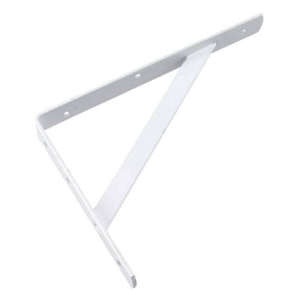 Photo of 12" Heavy-Duty White Shelf Bracket