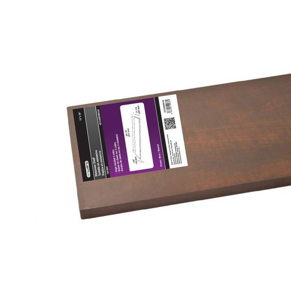 Photo of 12"X36"X5/8" Melamine Shelf- Brown