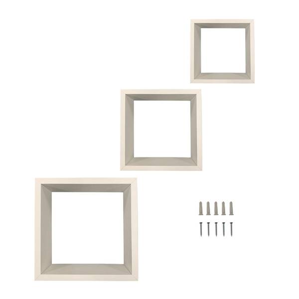 Photo of 10"X10"X3.5" 3 Pack Cube Shelves-White