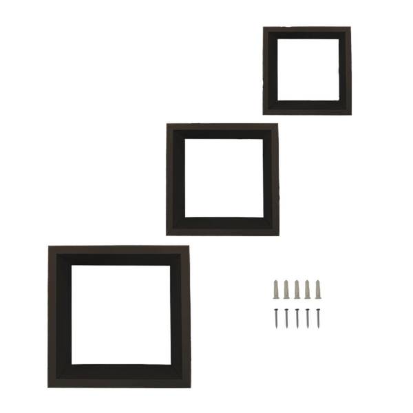 Photo of 10"X10"X3.5" 3 Pack Cube Shelves- Black
