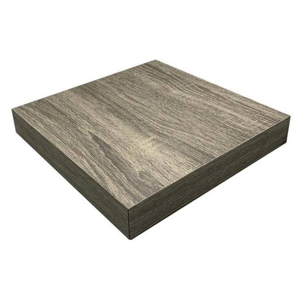 Photo of 9.75"X9.25"X1.5" Floating Shelf- Diamond Ash