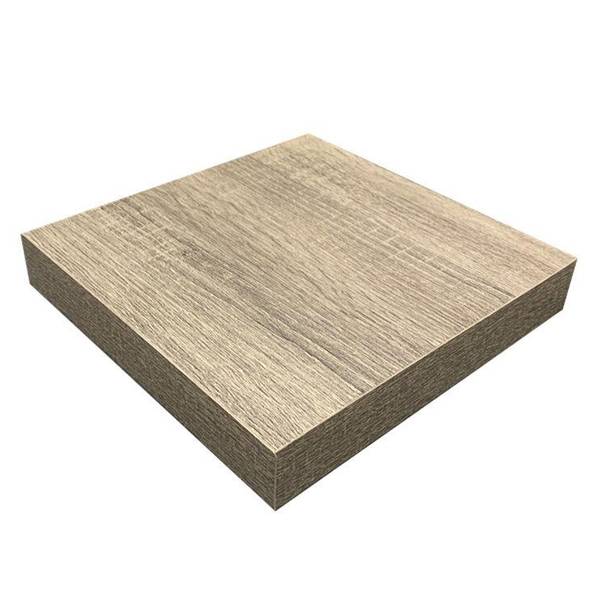 Photo of 9.75"X9.25"X1.5" Floating Shelf- Gray Oak