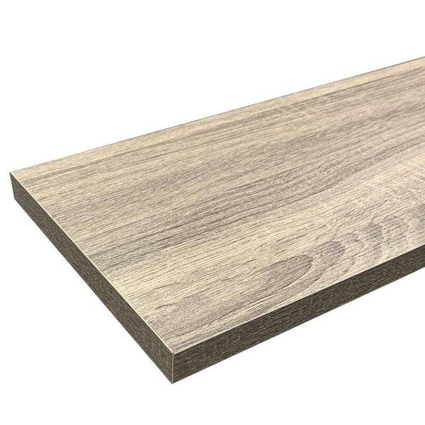 Photo of 35.5"X9.25"X1" Floating Shelf- Gray Oak