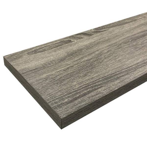 Photo of 24"X9.25"X1" Floating Shelf- Diamond Ash