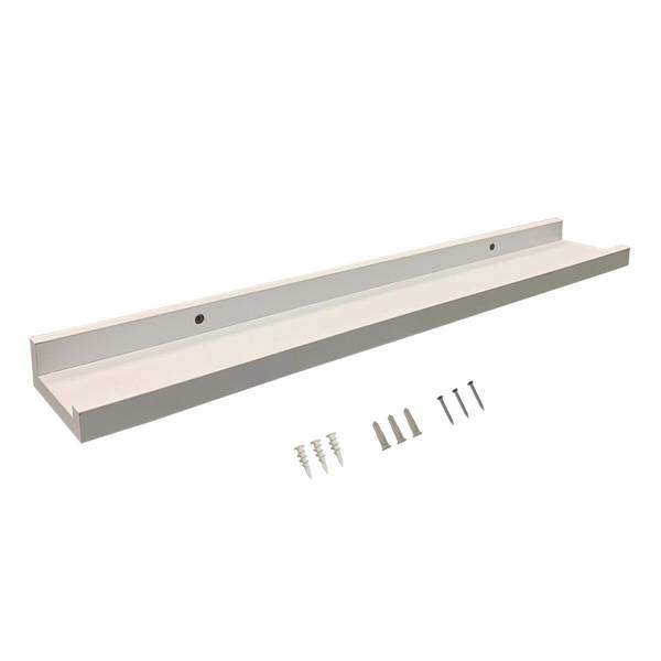 Photo of 35.4"X4"X1.35" Photo Frame Shelf- White