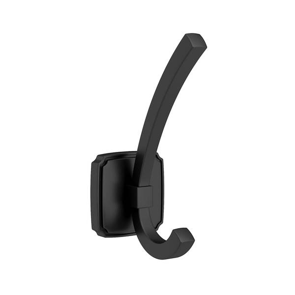 Photo of 4 27/32"X 1 15/16" Transitional Metal Hook - Matte Black
