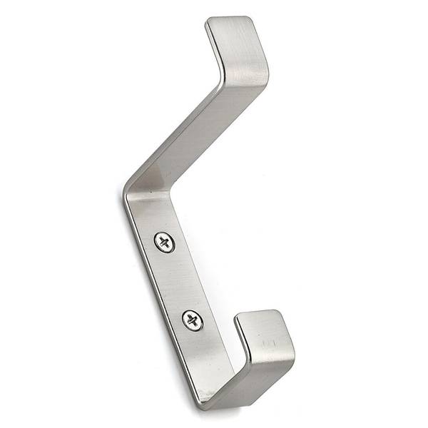 Photo of Utility Metal Double Hook- Brushed Nickel