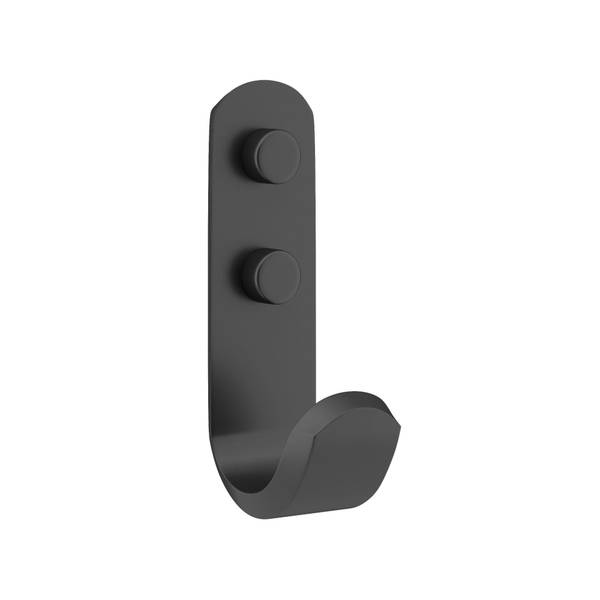 Photo of 3 1/2" Matte Black Contemporary Metal Hook