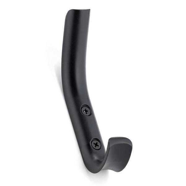 Photo of 4 3/8"X3/4" Modern Metal Double Hook - Black