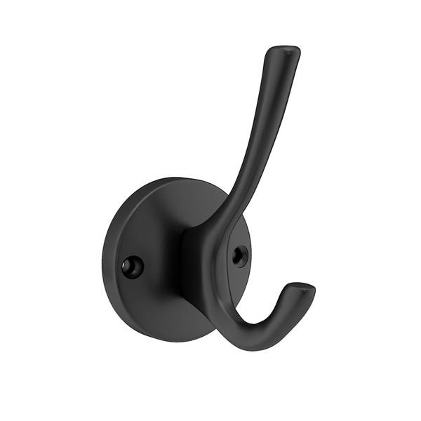Photo of Utility Metal Double Hook- Matte Black