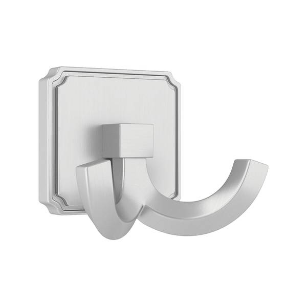 Photo of 2 1/8"X 2 19/32" Transitional Metal Double Hook - Brushed Nickel