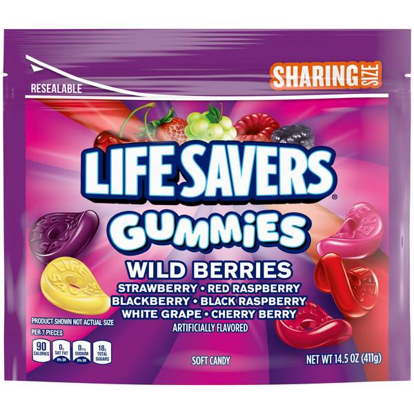 Photo of Gummies Wild Berry Gummy Candy, Sharing Size, 14.5 oz Resealable Bag